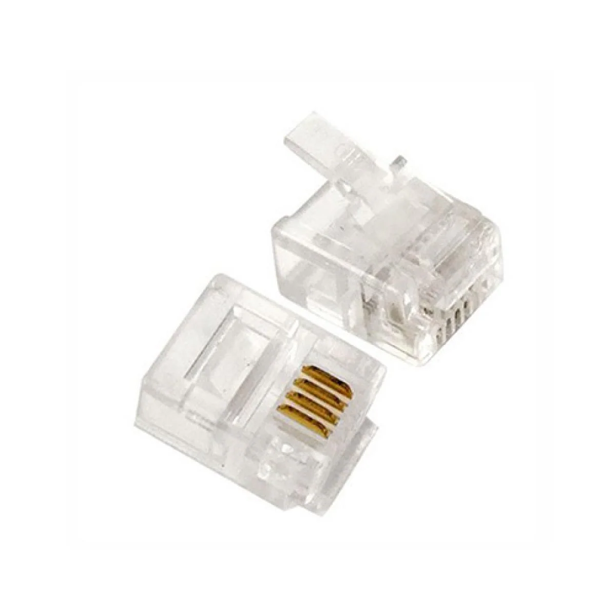 100 pcs RJ11 Modular Plugs 6P4C For Solid Connectors - Image 2