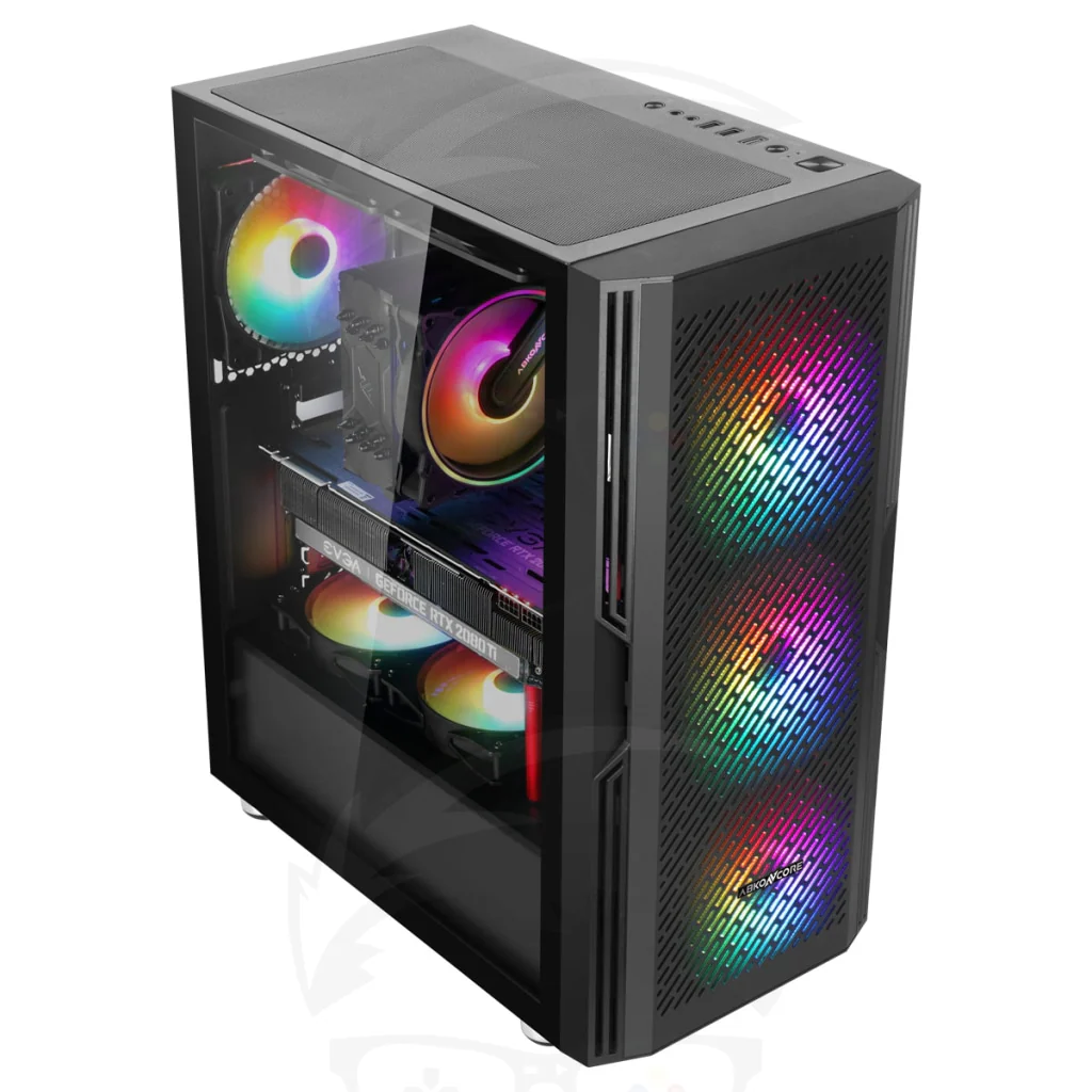 ABKONCORE C800 RGB 4x120mm Fan GAMING CASE - Image 2