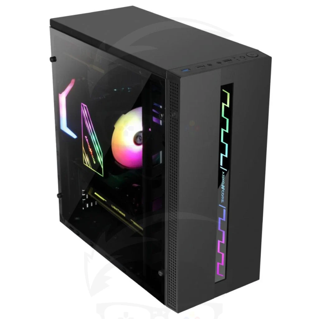 ABKONCORE L800 V1 Front RGB 1 FAN GAMING CASE - Image 2