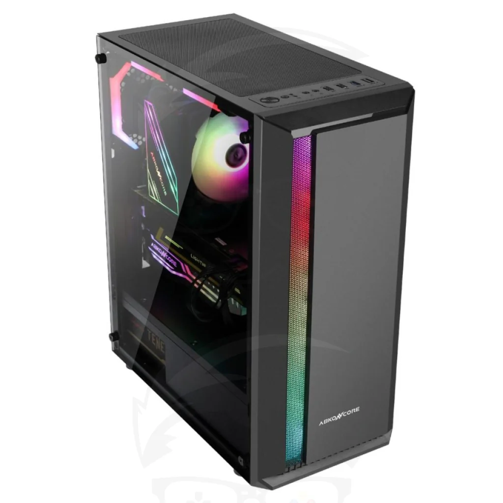 ABKONCORE L850 V1 Front RGB 1 FAN GAMING CASE - Image 2
