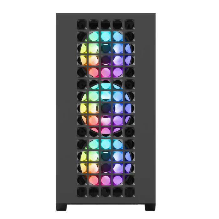 AeroCool D302A ARGB Stylish Mesh mATX Mini Tower Gaming Case (Black) - Image 4