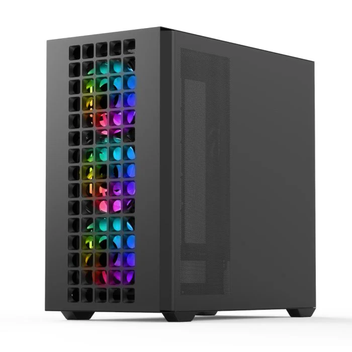 AeroCool D302A ARGB Stylish Mesh mATX Mini Tower Gaming Case (Black) - Image 5
