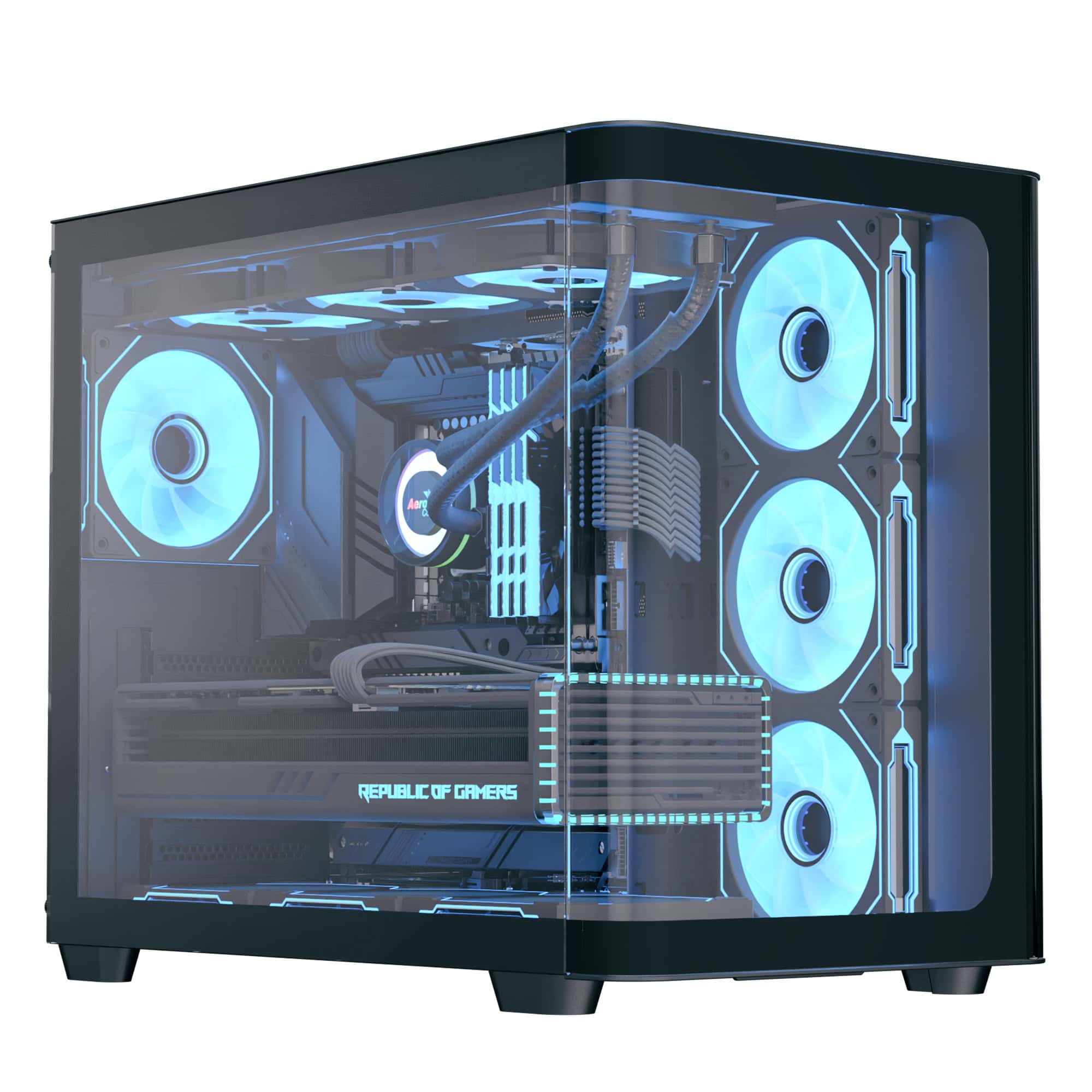 AeroCool P500C ARGB ATX Mid Tower  Gaming Case - Black