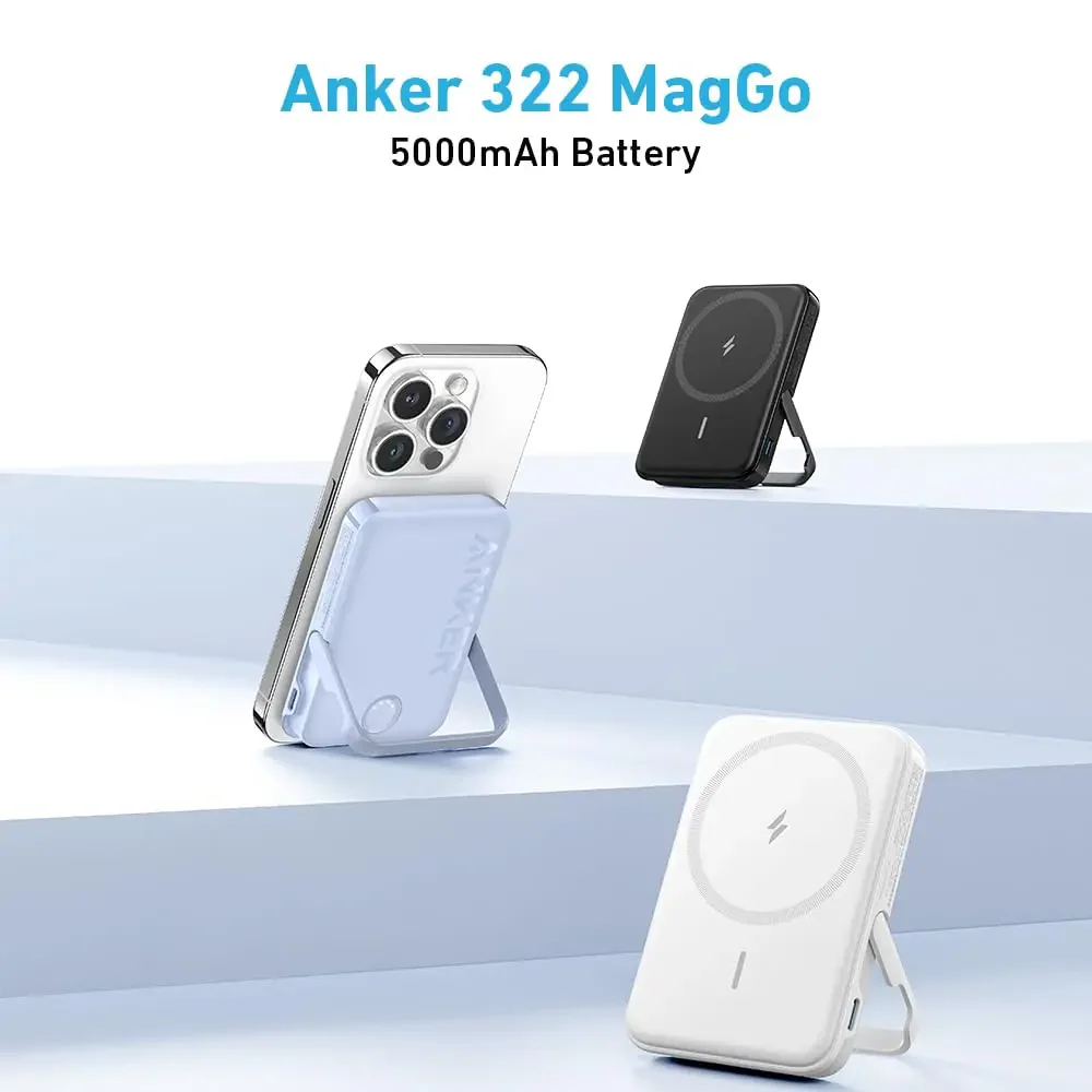 ANKER 322 MAGGO BATTERY POWERCORE 5K WITH STAND BLACK - Image 2