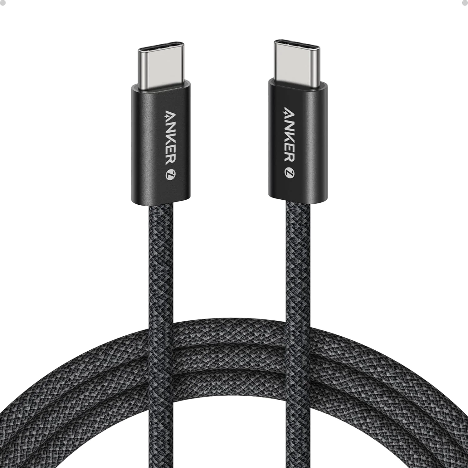Anker Braided and Dirt-Free Type-C Fast Charging Cable(240W)(1.8m) - Black