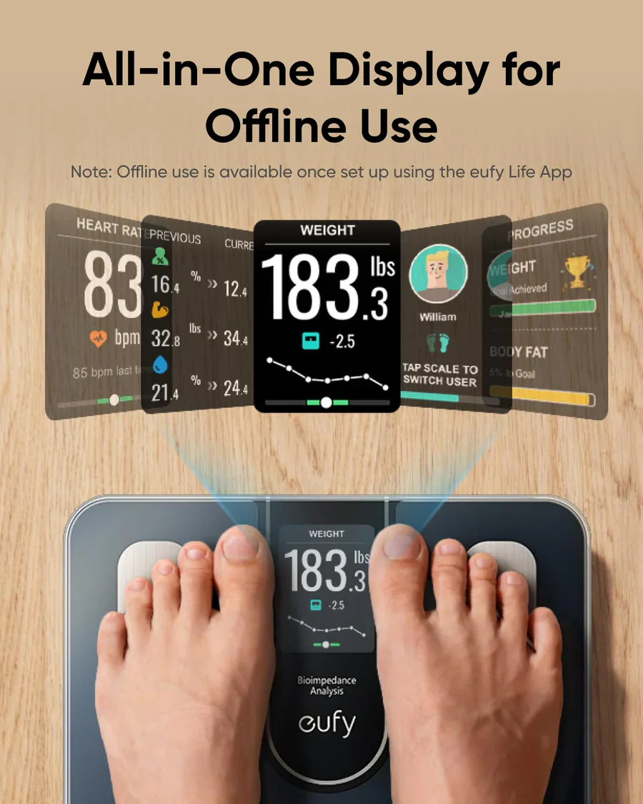 ANKER EUFY SMART SCALE C20 BLACK - Image 3