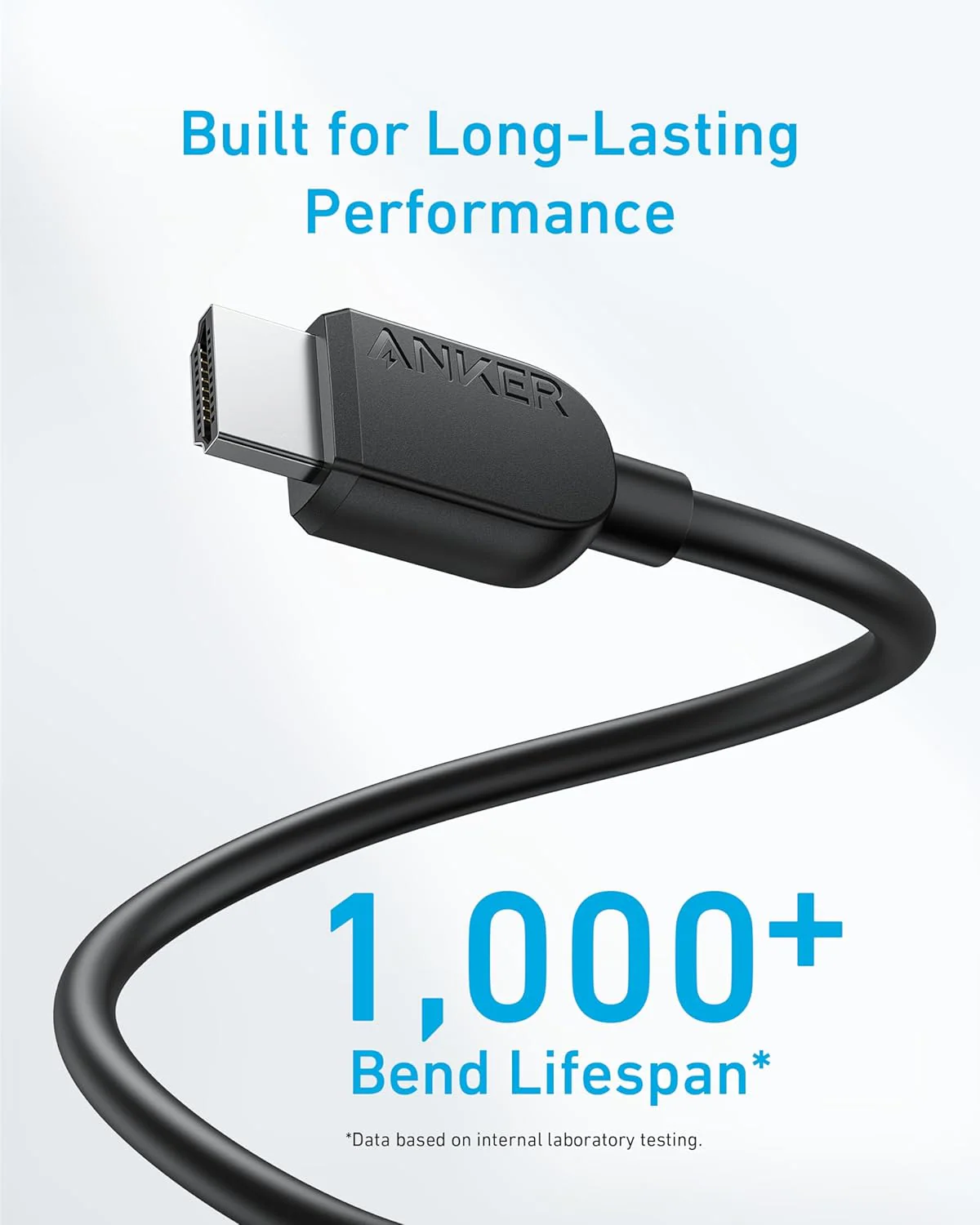 Anker HDMI 2.1 8K/60Hz 6FT Cable - Black - Image 4