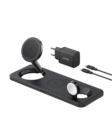 Anker MagGo Wireless Charging Station (15W, 3-in-1 Pad)