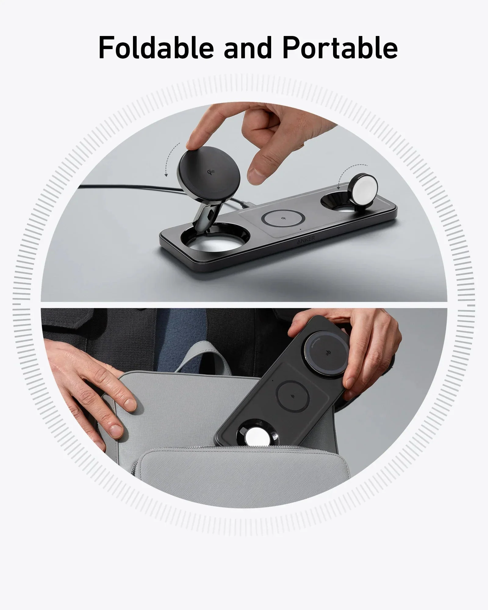 Anker MagGo Wireless Charging Station (15W, 3-in-1 Pad) - Image 3