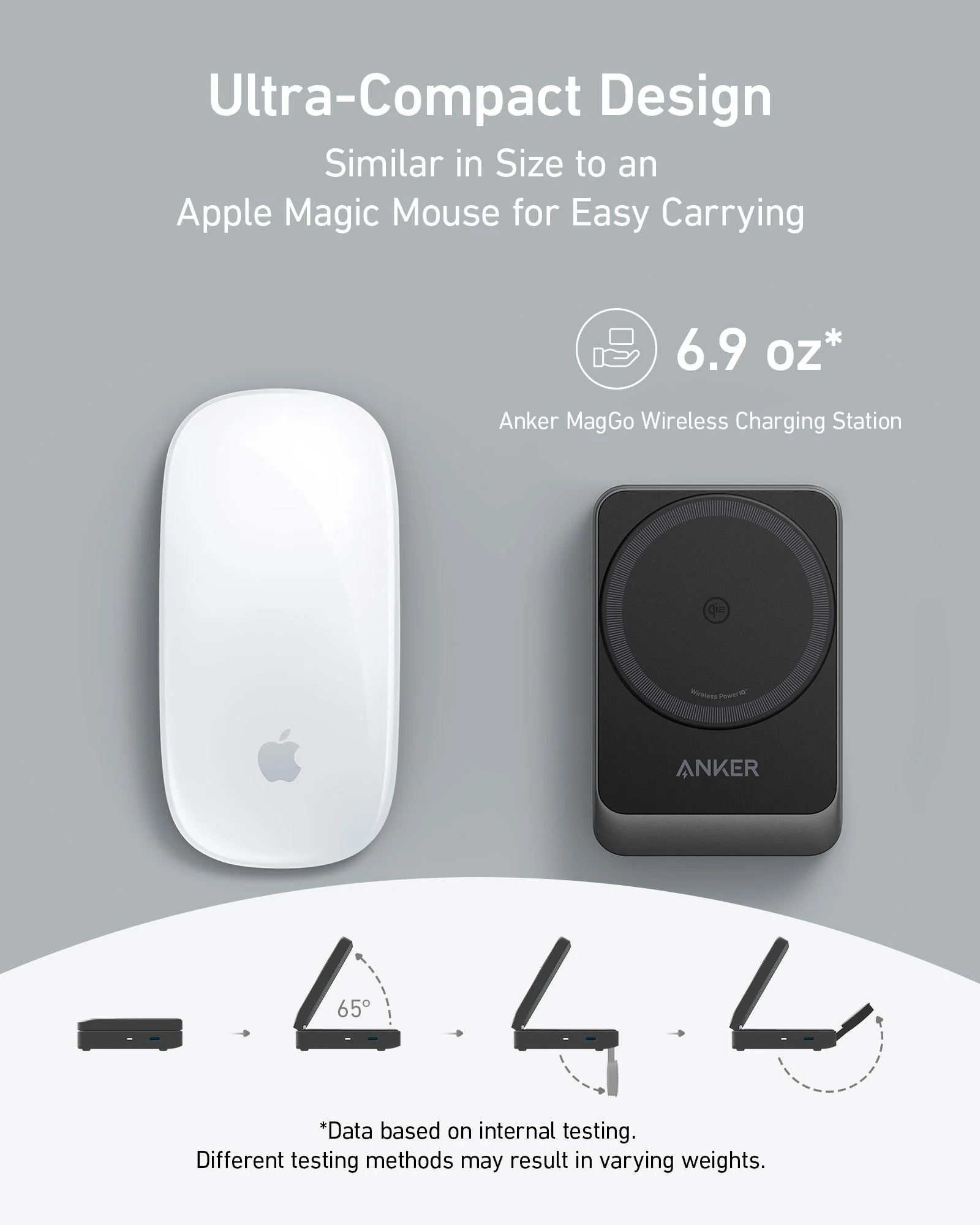 Anker MagGo Wireless Charging Station (15W, Foldable 3-in-1) - Image 3