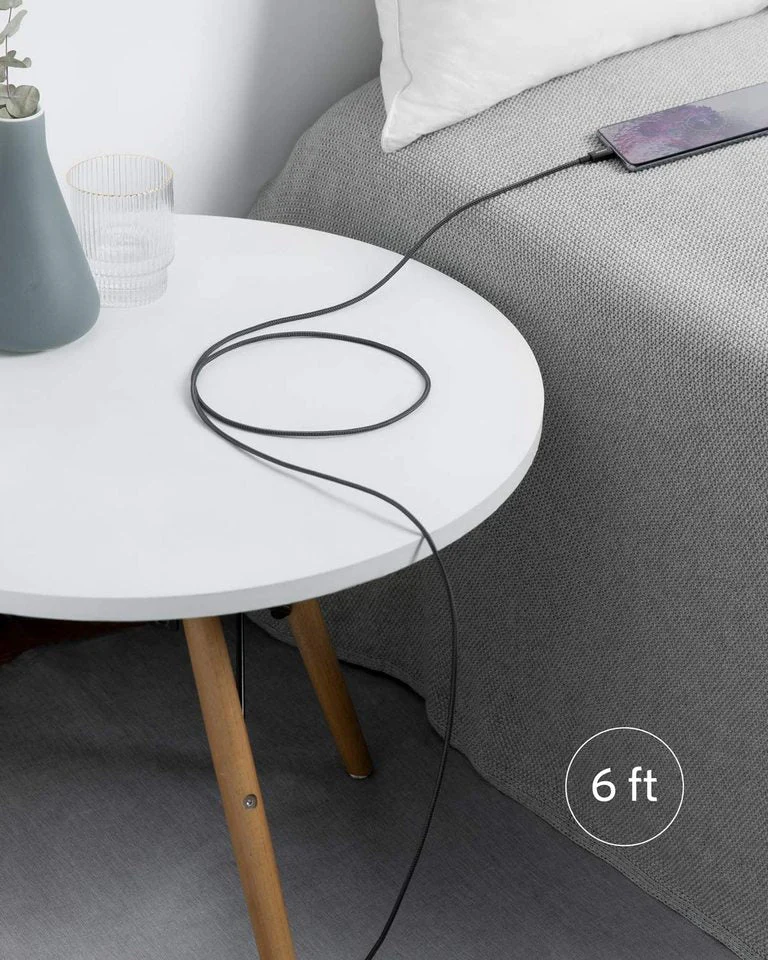 Anker New Nylon USB-C to USB-C 2.0 Cable 6FT - Black - Image 5