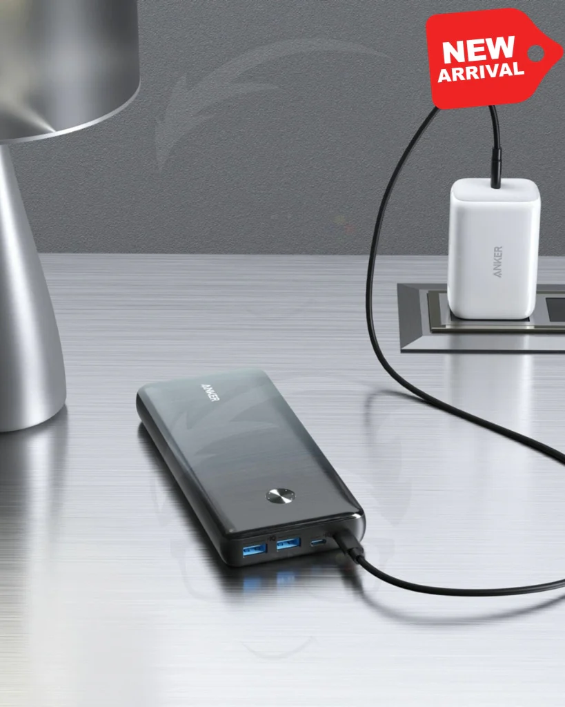 ANKER PowerCore III Elite 26000 mah 87W USB-C PD Portable Charger - Black - Image 4