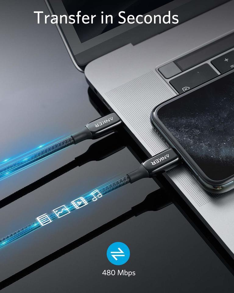 ANKER PowerLine+ III USB-C to Lightning Cable 6ft / 1.8M - Image 4