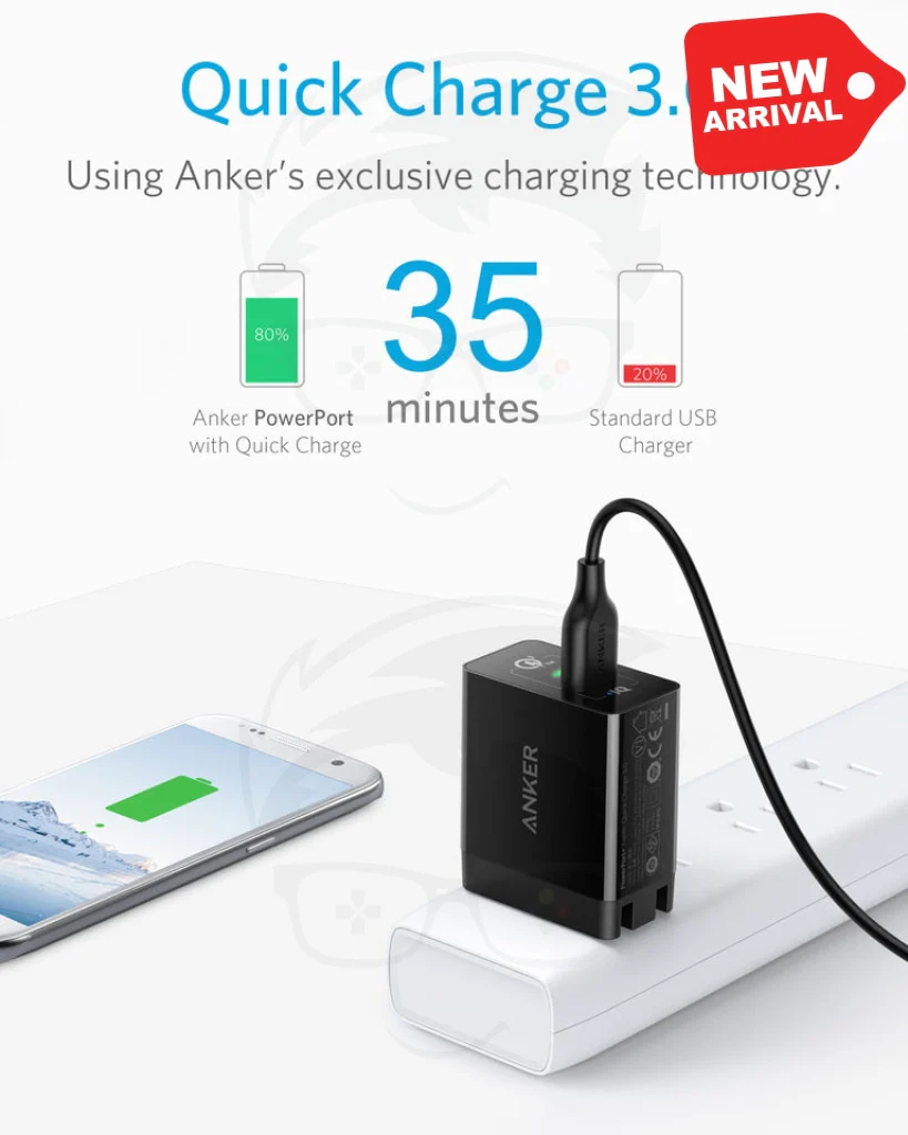 ANKER PowerPort+ 1  with Quick Charge  3.0 EU Black - Image 2