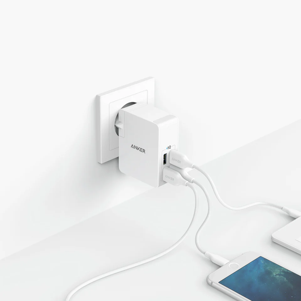 Anker PowerPort 4 Lite Highspeed 27W Charger With 4 USB-A PowerIQ Ports - Image 5