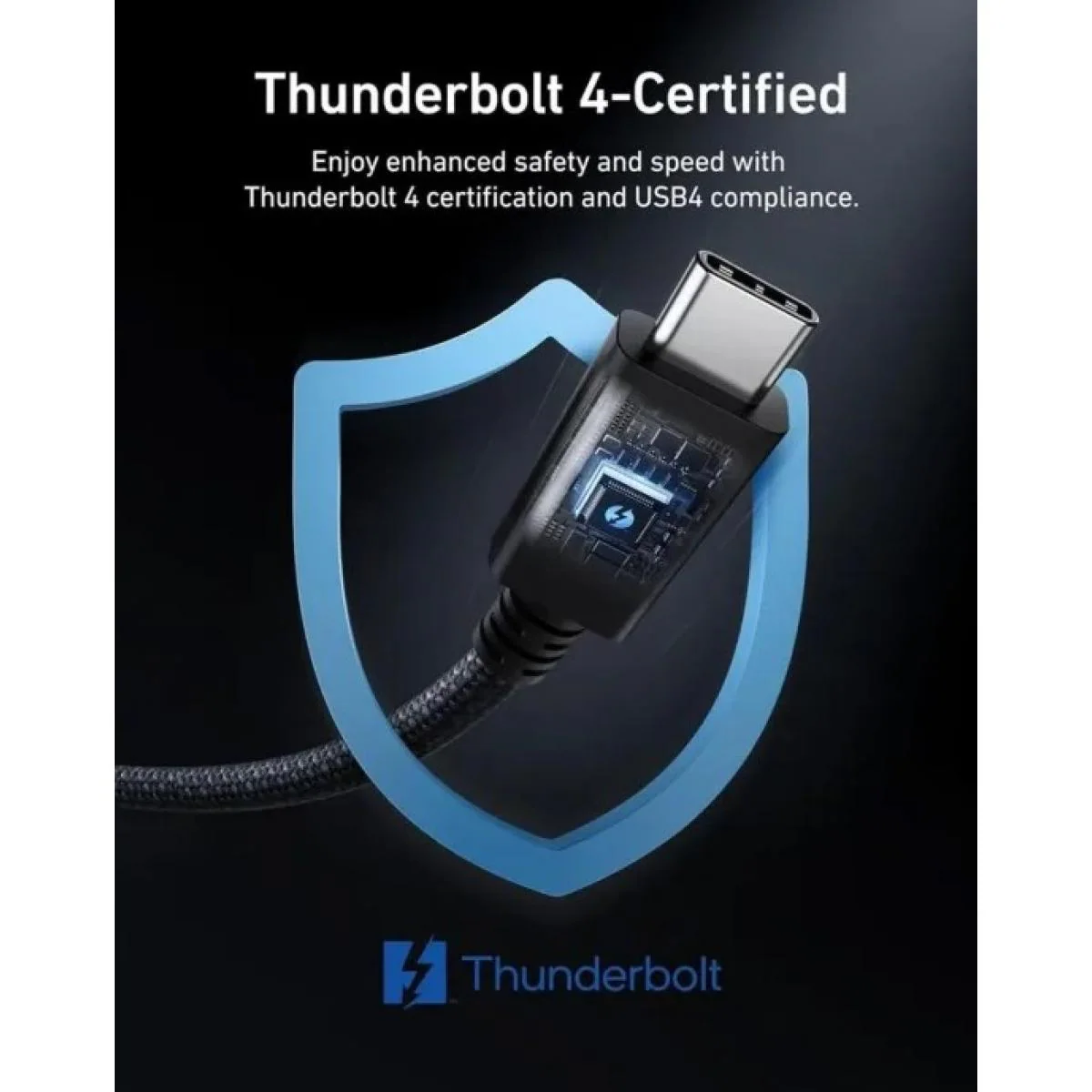 Anker Prime USB-C to USB-C Cable Thunderbolt 5 Cable Black - Image 3