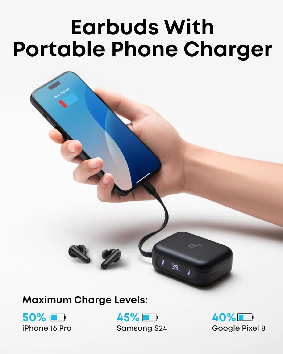 Anker Soundcore P41i Adaptive Noise Cancelling Earbuds with Portable Charging - Image 3