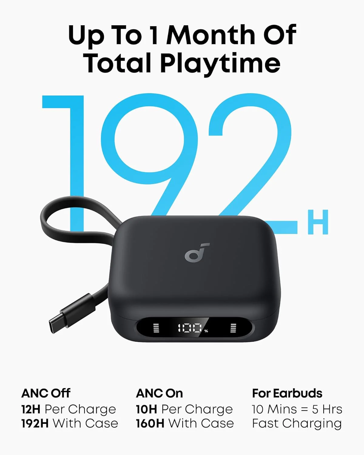 Anker Soundcore P41i Adaptive Noise Cancelling Earbuds with Portable Charging - Image 4