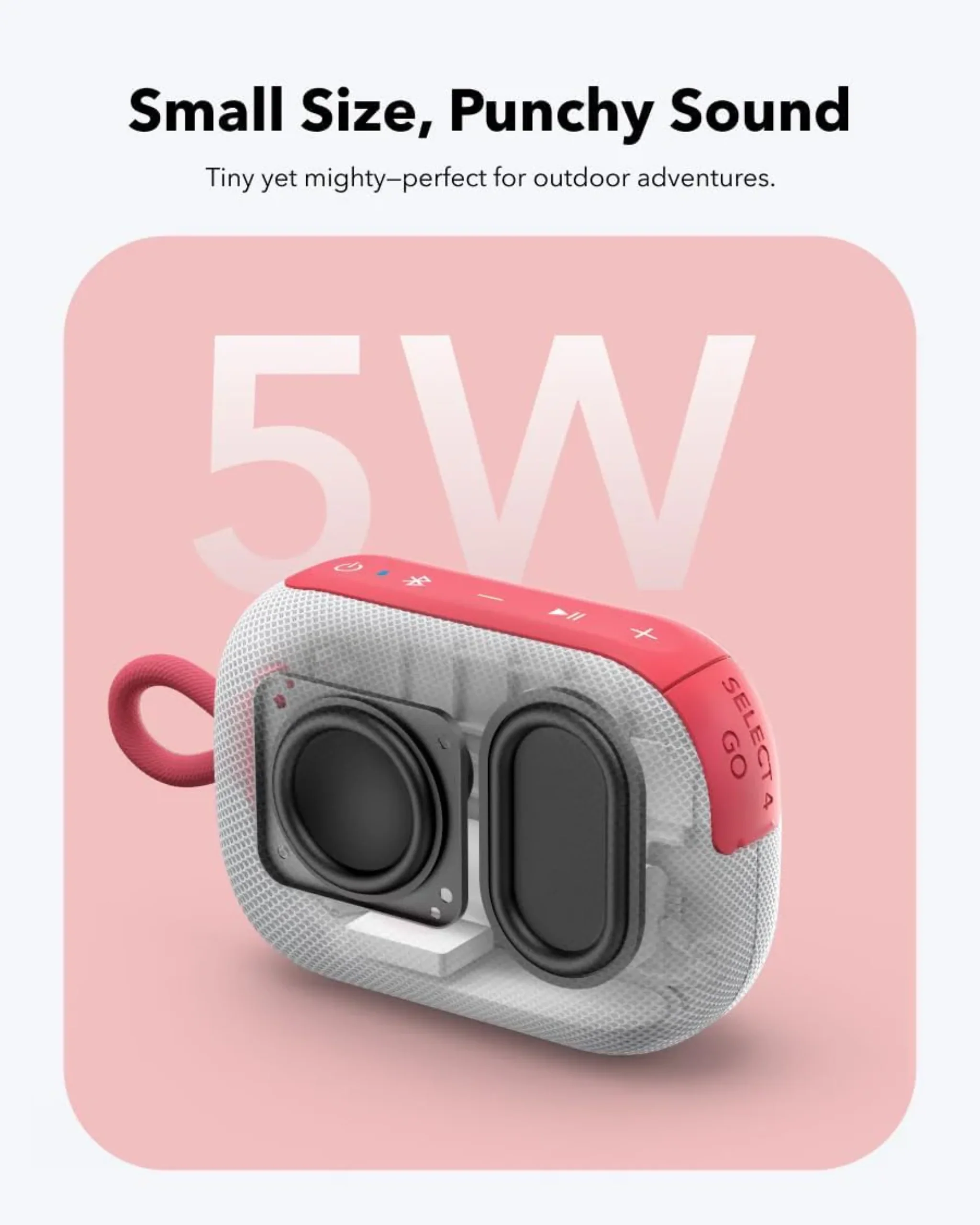 Anker Soundcore Select 4 Go - White/Red - Image 2