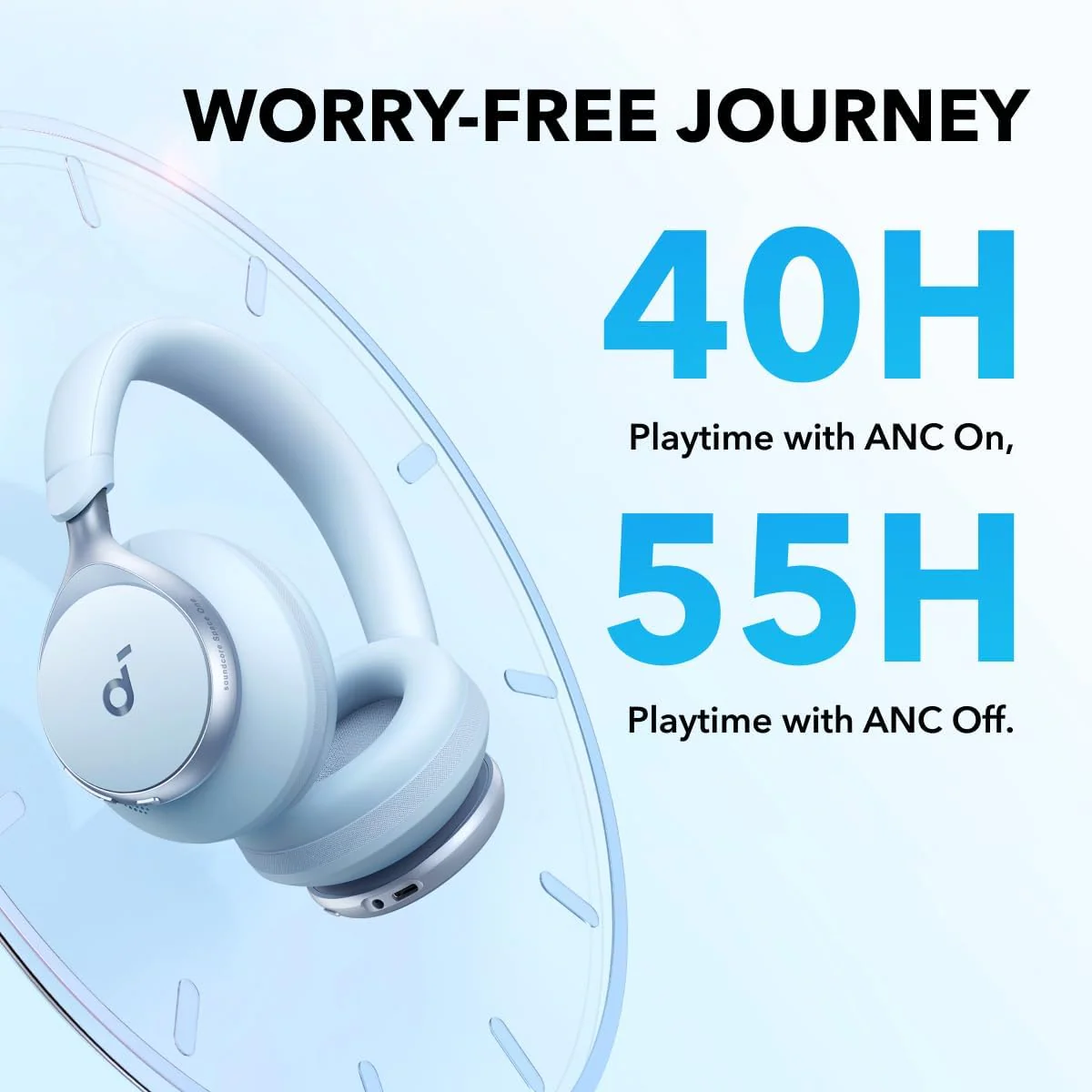Anker Soundcore Space One Headphone - Blue - Image 4