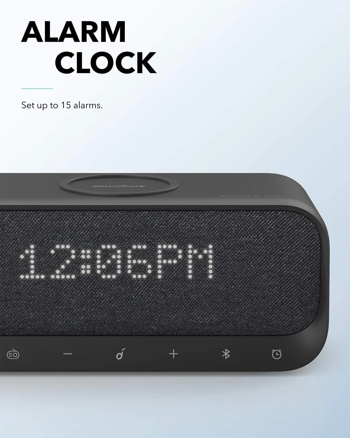 Anker Soundcore Wakey Bluetooth Speakers with Alarm - White - Image 5