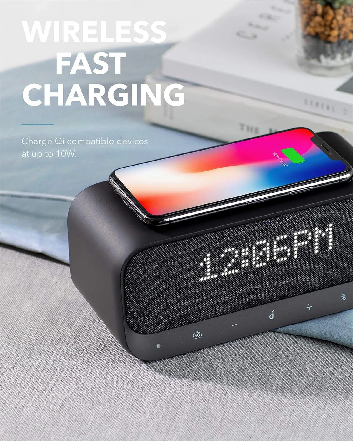 Anker Soundcore Wakey Bluetooth Speakers with Alarm - White - Image 6