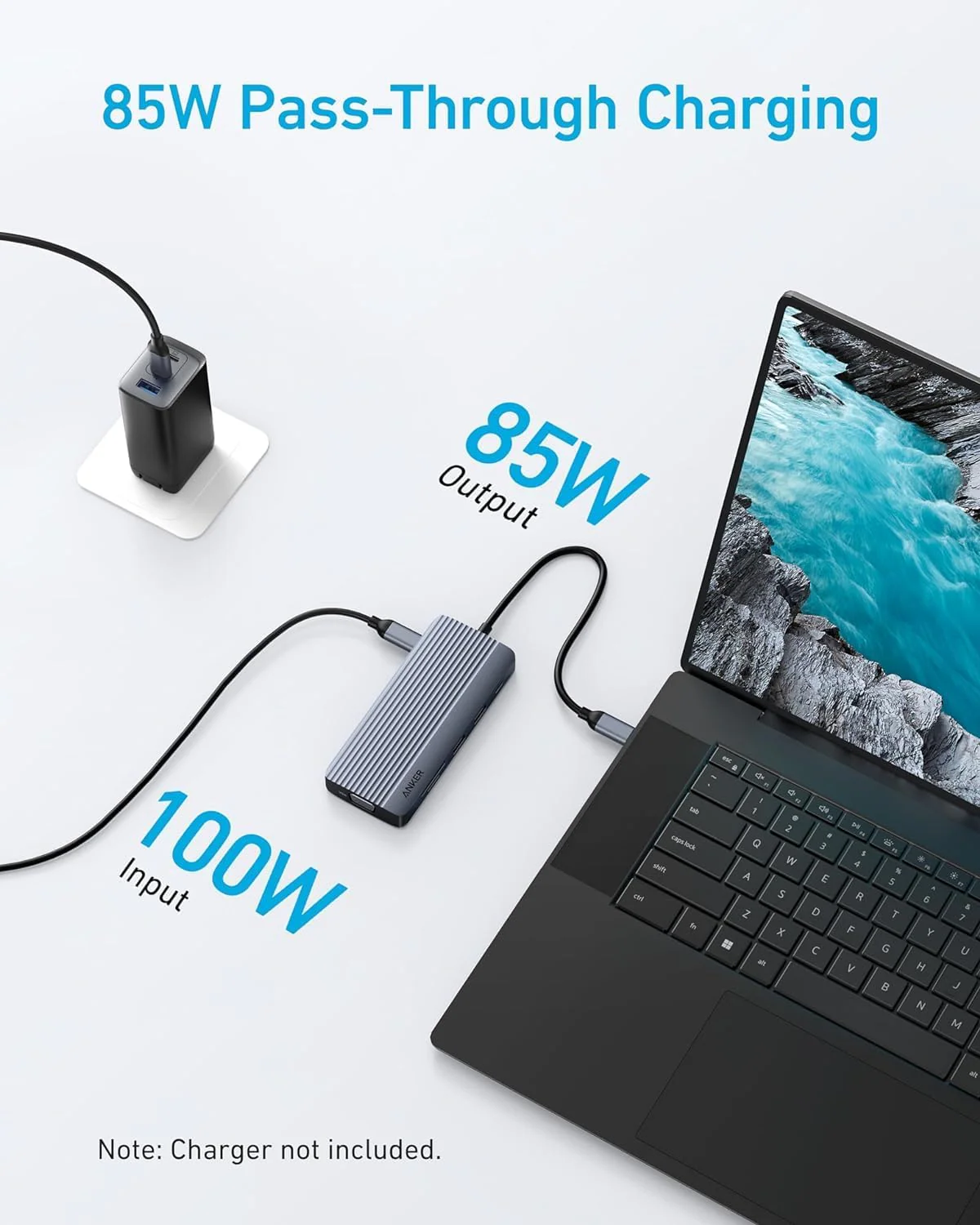 Anker USB-C Hub (10-in-1, Dual display) Gray - Image 4