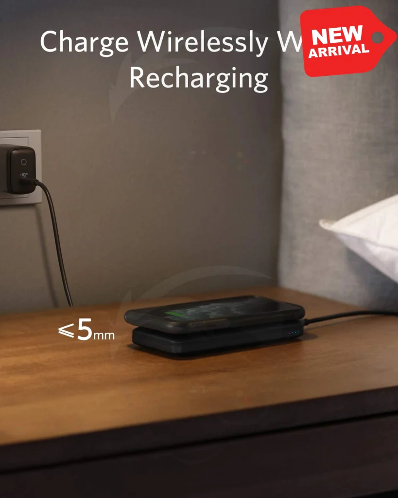 Anker Wireless Power Bank, PowerCore 10,000mAh Portable Charger with USB-C - Image 4