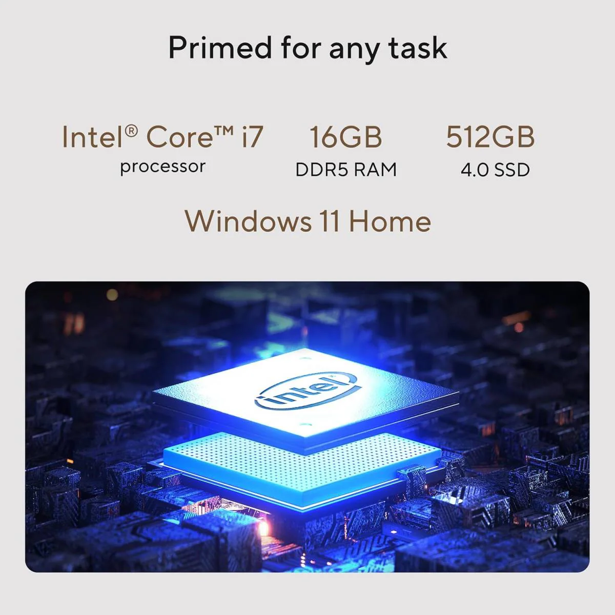 ASUS Essentials Mini Desktop PC(V500MV-13620H105W)  | Intel Core i7-13620H | 16GB DDR5 | 512GB SSD | WiFi 6 + Bluetooth 5.4 | Windows 11 Home - Image 2