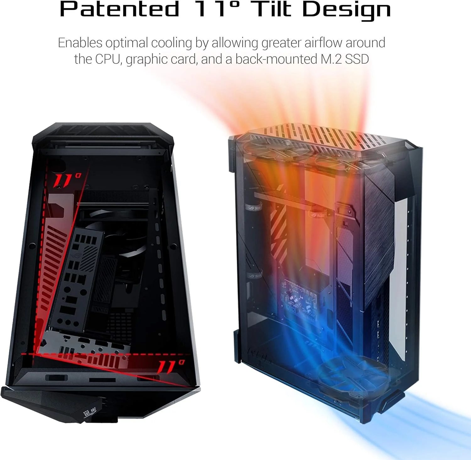 ASUS GR101 ROG Z11 Mini-ITX/DTX with Patented 11° Tilt Design ATX Gaming Case - Image 2