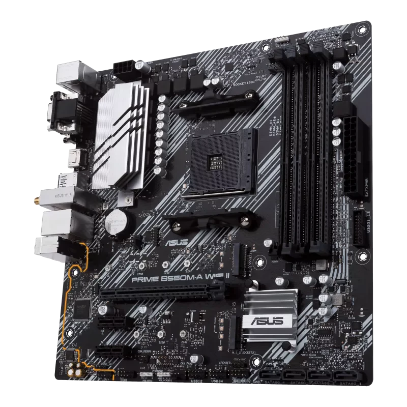 ASUS PRIME B550M-A WIFI II mATX Motherboard, AMD B550 Chipset, 4x DIMM DDR4 - Image 5