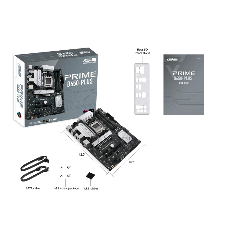 ASUS PRIME B650-PLUS ATX Motherboard, AM5 Socket, AMD B650 Chipset, 4 x 2-Channel DDR5 - Image 5