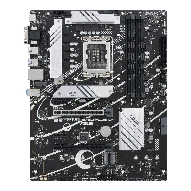 ASUS PRIME B760-PLUS D4 LGA1700 ATX Motherboard, Intel B760 Chipset, 4xDDR4 - Image 2