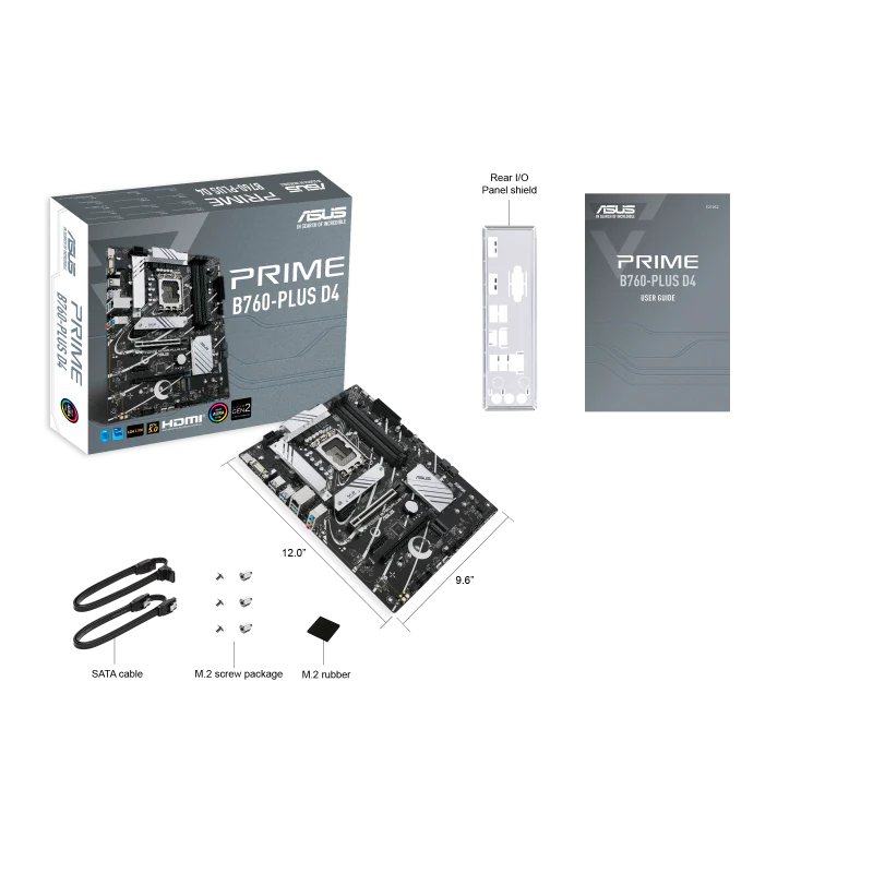 ASUS PRIME B760-PLUS D4 LGA1700 ATX Motherboard, Intel B760 Chipset, 4xDDR4 - Image 5