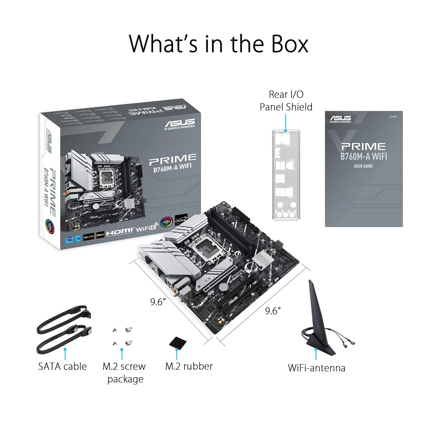 ASUS PRIME B760M-A WIFI DDR5 LGA 1700 mATX Motherboard - Image 6