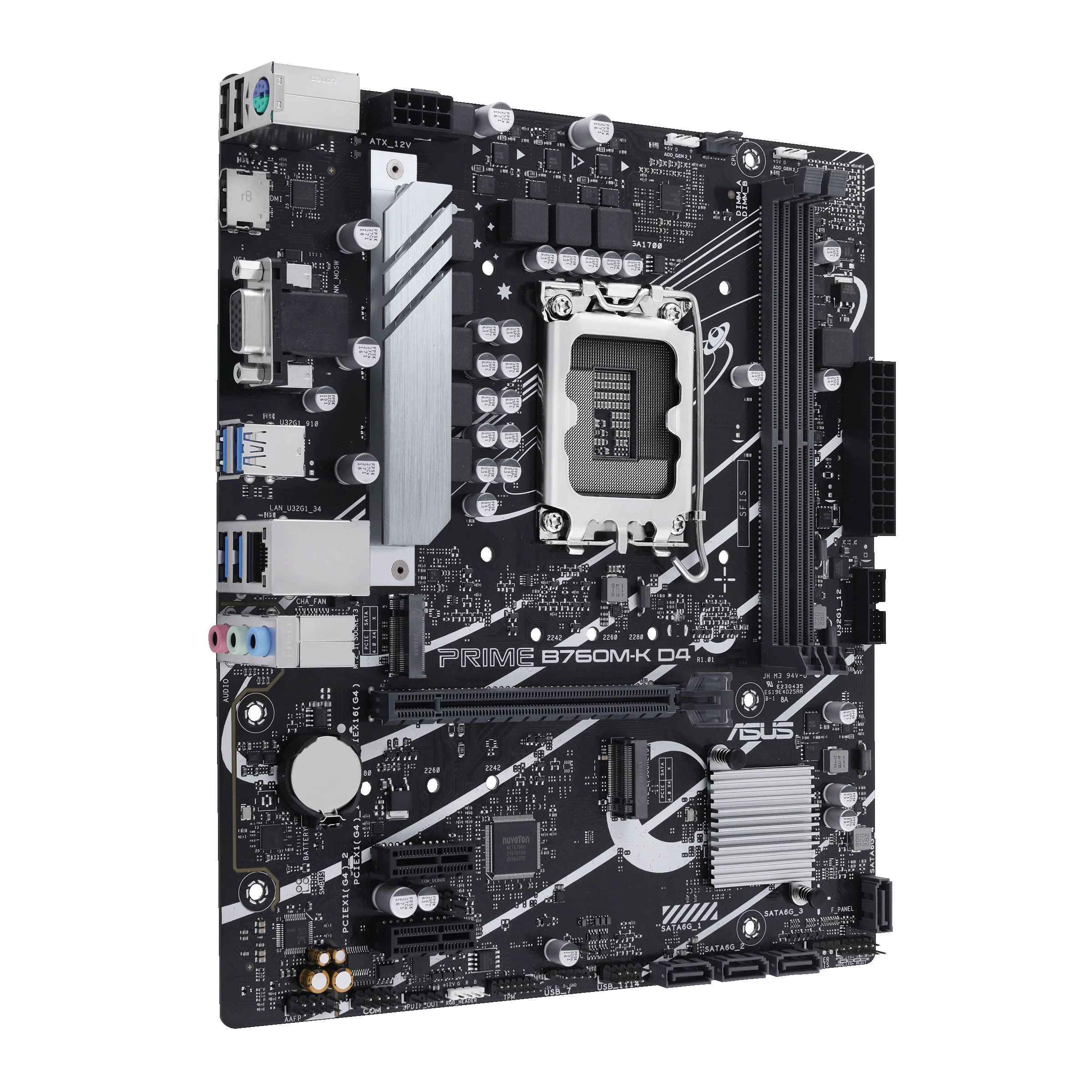 ASUS Prime B760M-K D4 (LGA 1700)(13th and 12th Gen) mATX Motherboard - Image 3