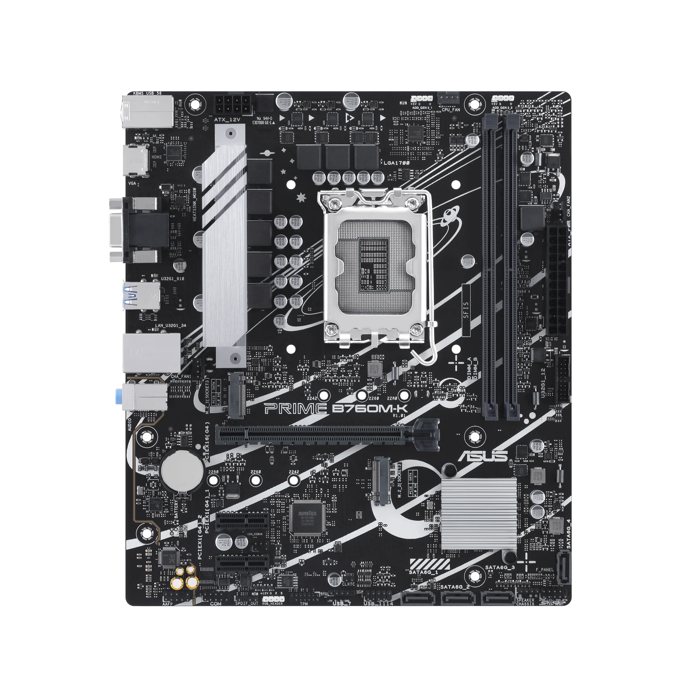 ASUS PRIME B760M-K DDR5 (13th and 12th Gen) LGA 1700 mATX Motherboard - Image 2
