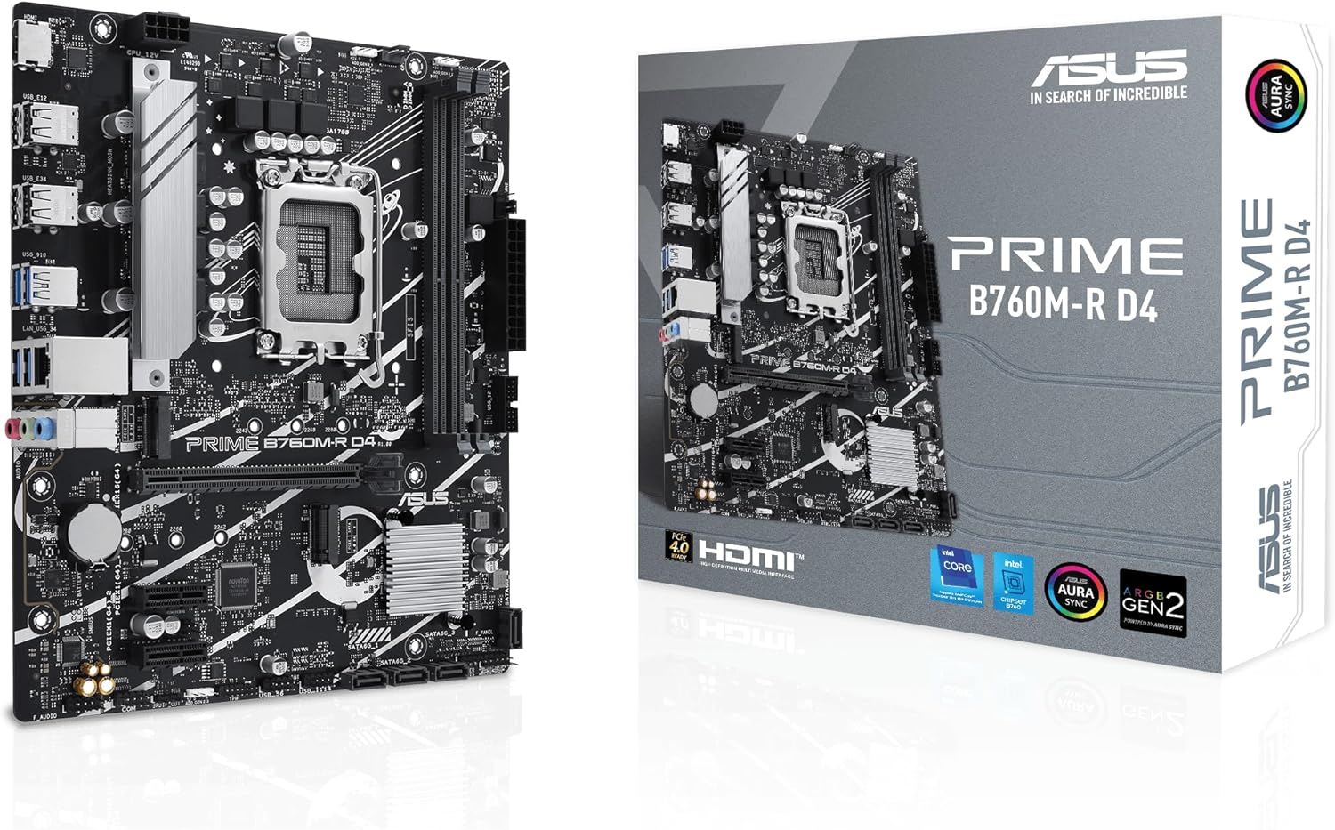 ASUS PRIME B760M-R D4, an IntelĀ® LGA 1700 micro-ATX motherboard