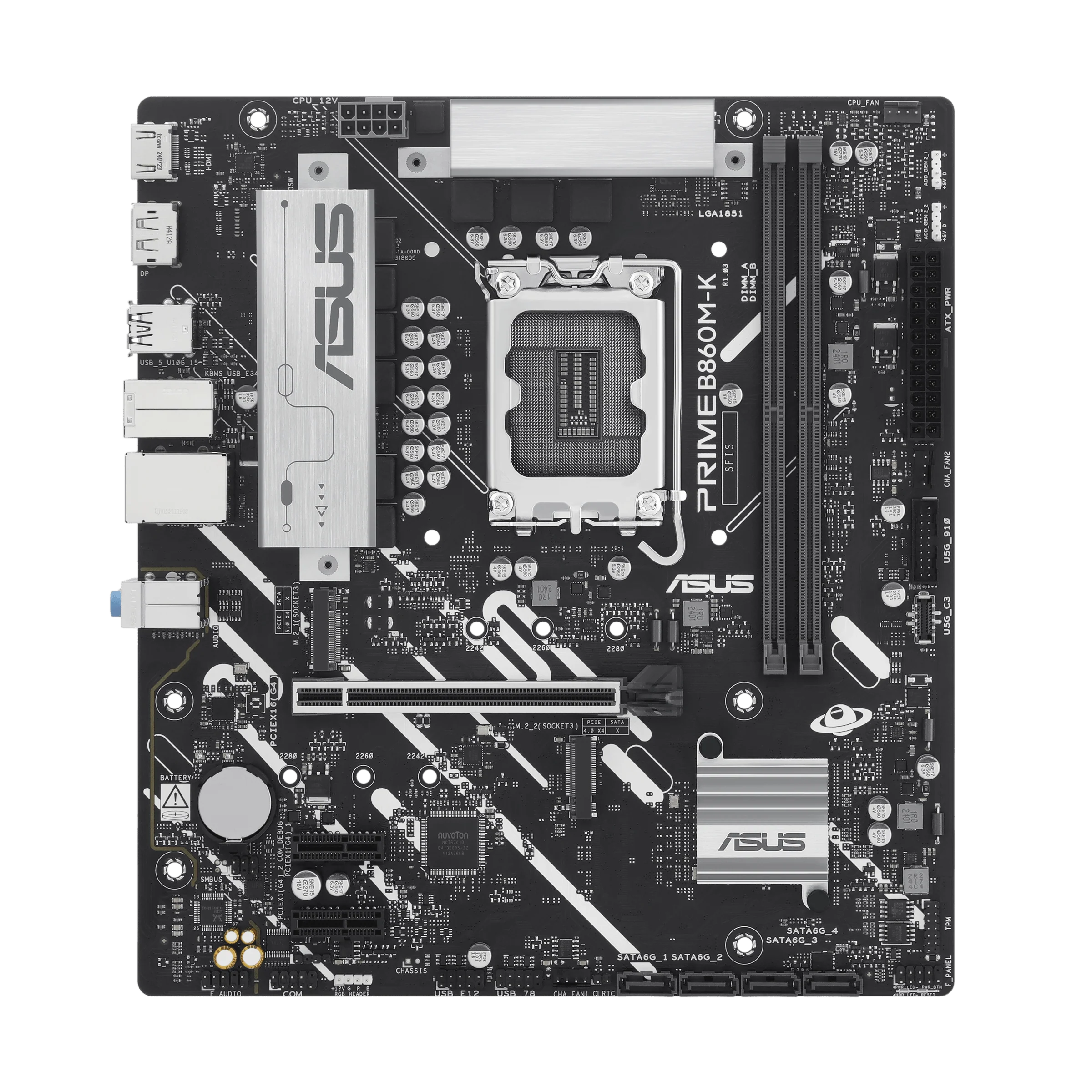 ASUS Prime B860M-K DDR5 Micro-ATX Motherboard - Image 2