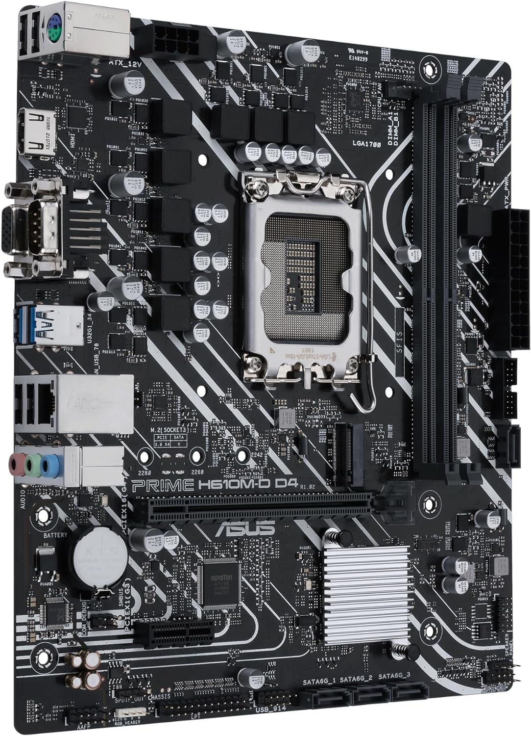 ASUS PRIME H610M-D D4 LGA1700 micro-ATX Motherboard - Image 3