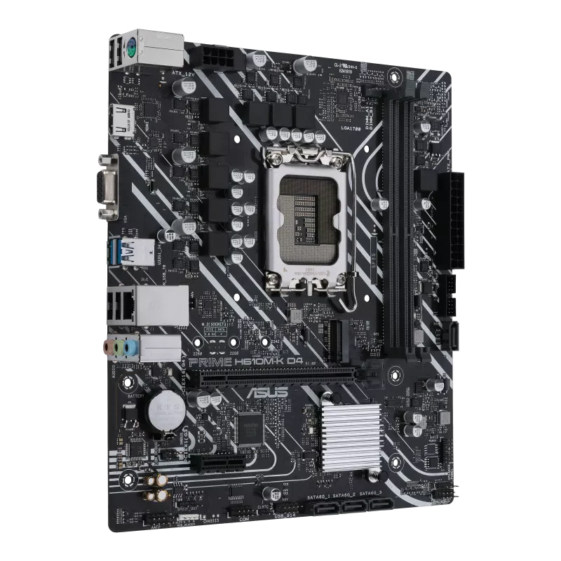 ASUS PRIME H610M-K D4 (13th and 12th Gen) LGA1700 micro-ATX Motherboard - Image 3