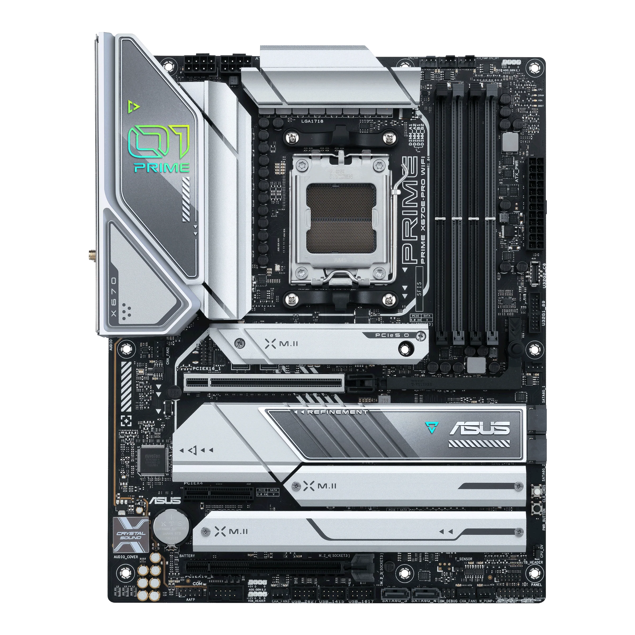 ASUS PRIME X670E-PRO WIFI AMD Ryzen AM5 DDR5 Motherboard - Image 2