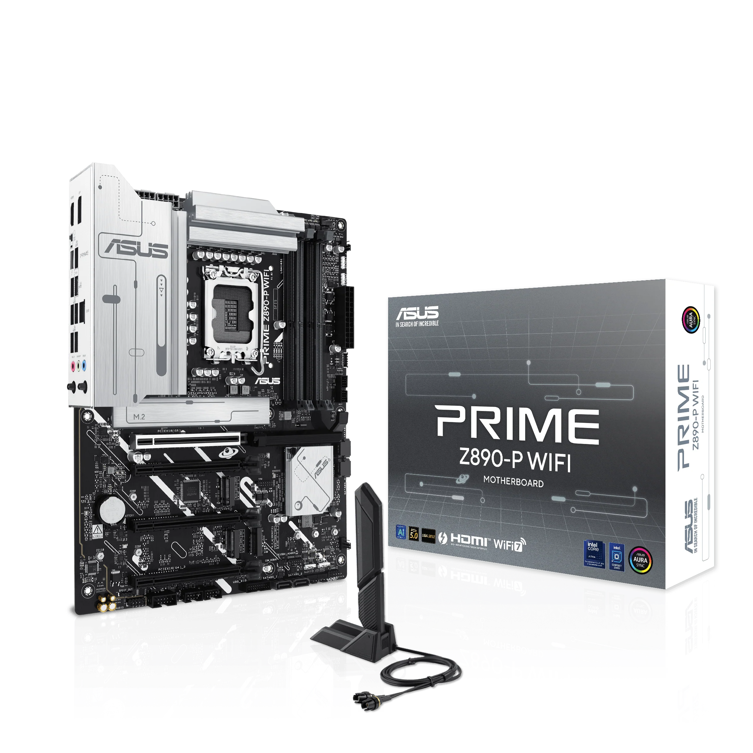 ASUS PRIME Z890-P WIFI 7 DDR5 Advanced Al PC-ready 4x M.2 SSD PCle® 5.0 Thunderbolt™ 4 USB Type-C® 2.5Gb Lan Gaming Motherboard