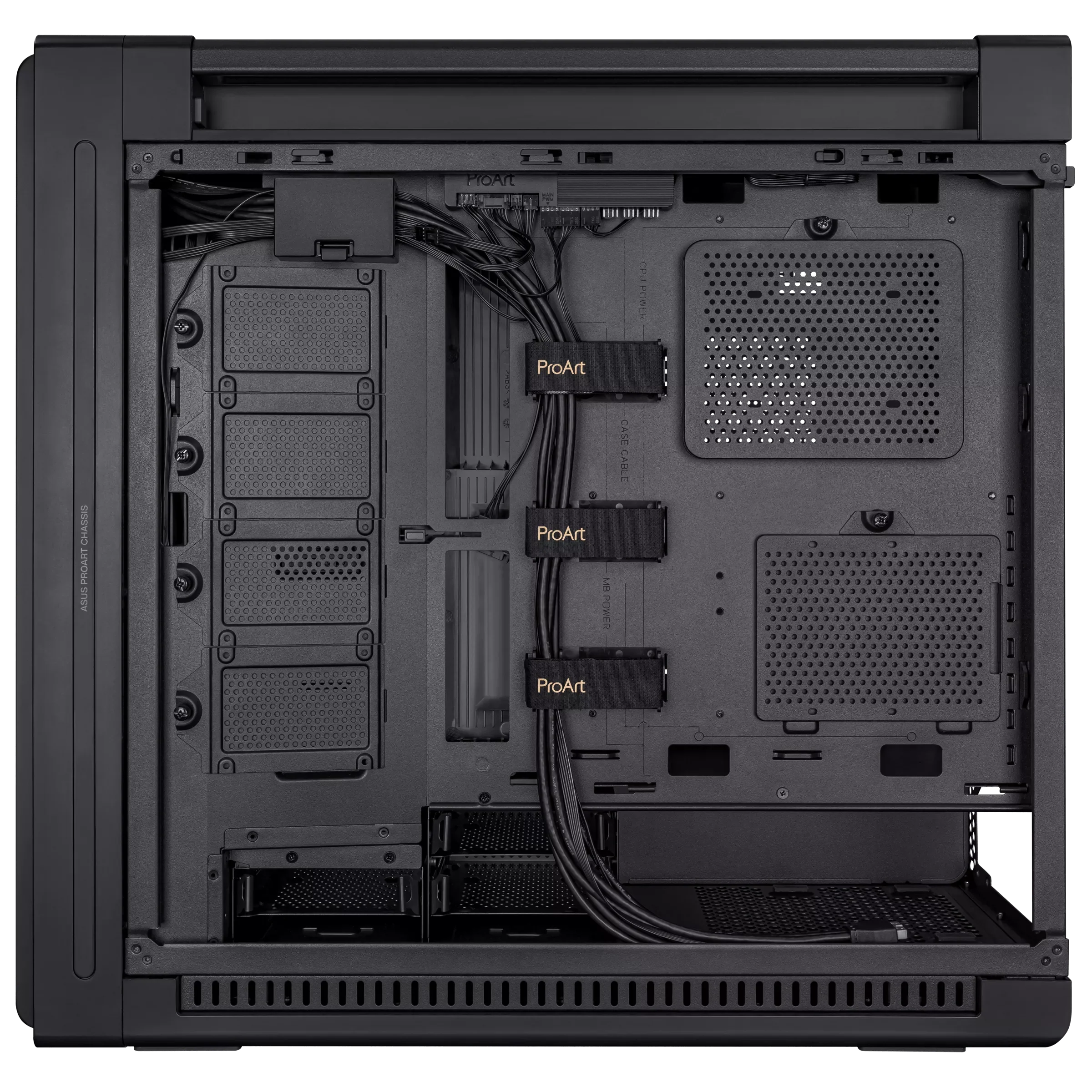 ASUS ProArt PA602 E-ATX , 420 mm radiator support, one 140 mm and two 200mm pre-installed GAMING CASE - Image 6