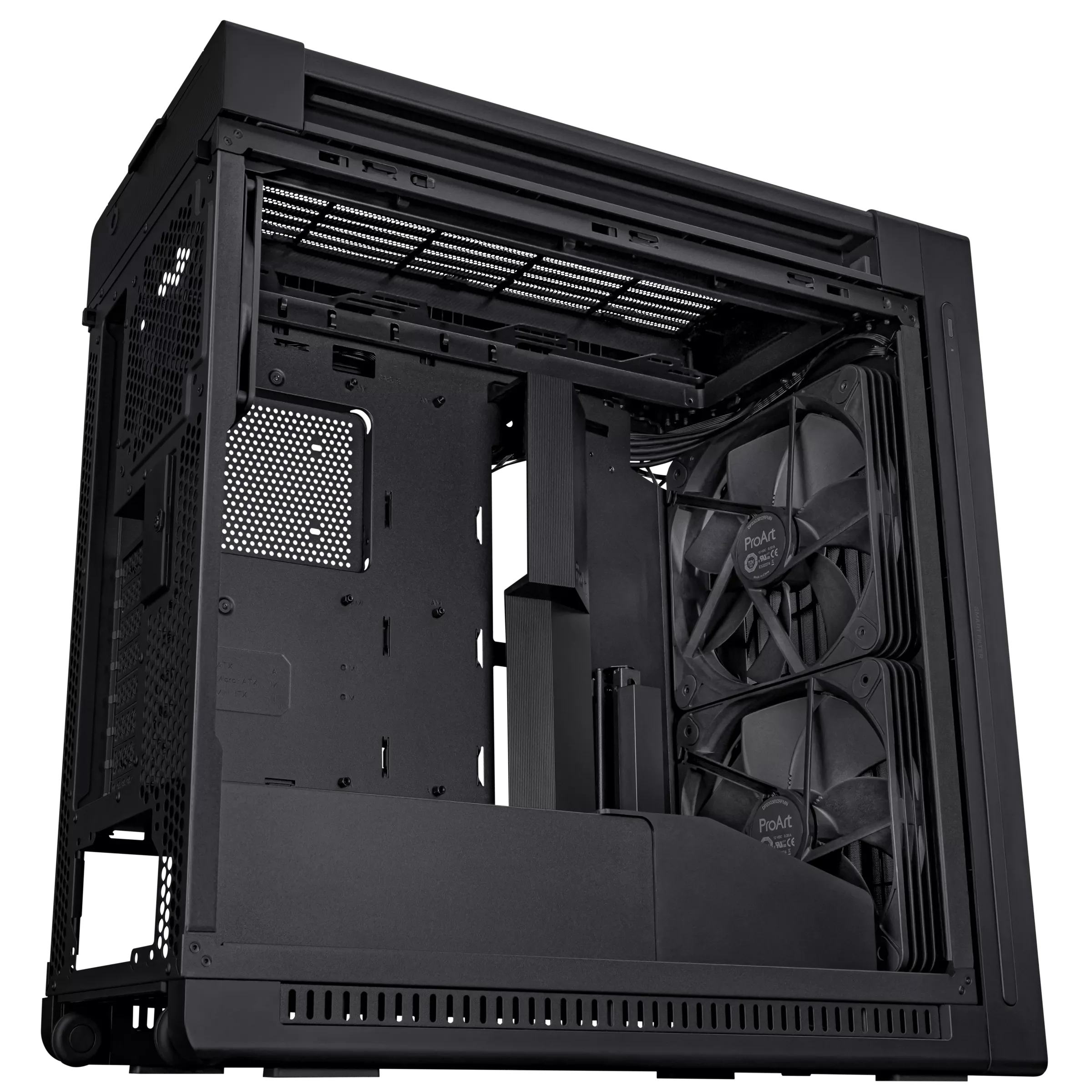 ASUS ProArt PA602 E-ATX , 420 mm radiator support, one 140 mm and two 200mm pre-installed GAMING CASE - Image 7