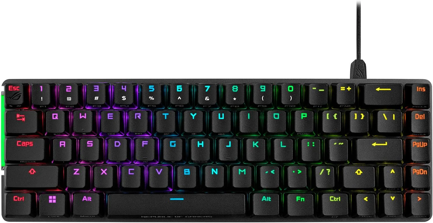 ASUS ROG Falchion Ace 65% Wired Gaming Keyboard, ROG NX Red Key Switch
