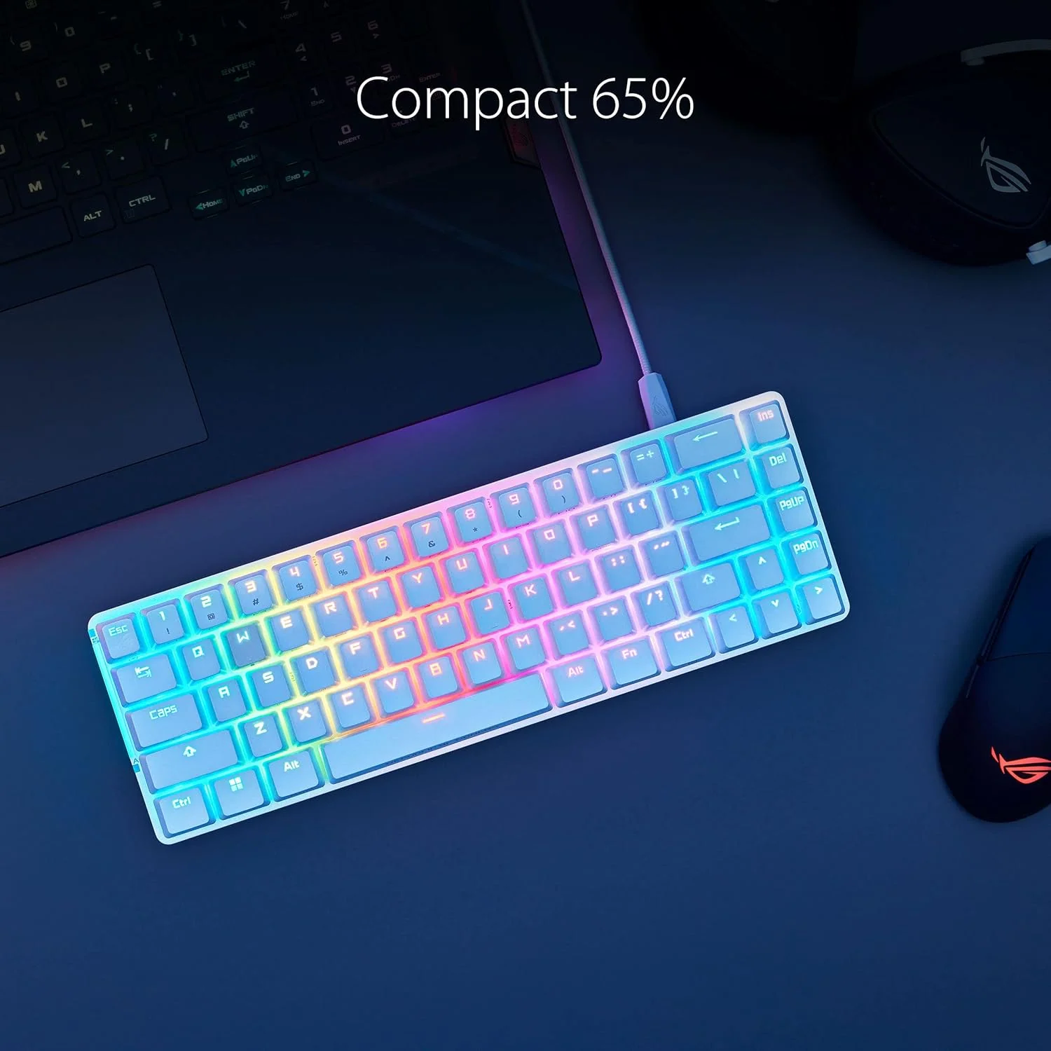 ASUS ROG Falchion Ace 65% Wired Gaming Keyboard, ROG NX Red Key Switch - Image 4