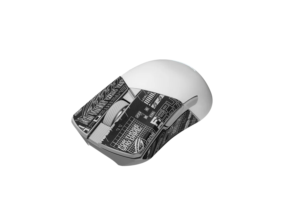 Asus ROG Gladius III 2.4 GHz & BT Wireless Gaming Mouse - White - Image 4