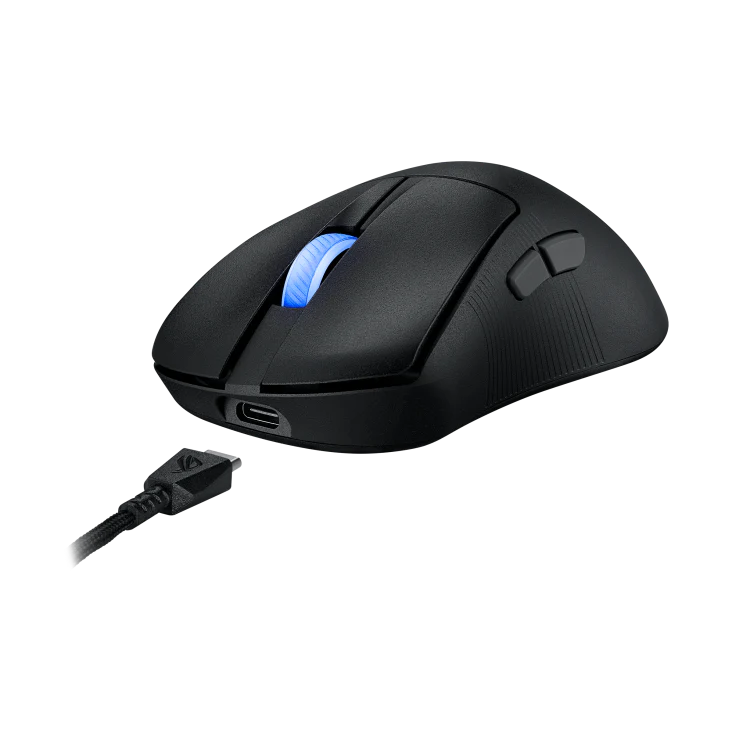 Asus ROG Keris II Ace Ultralight 54g Ergonomic Gaming Mouse - Black/White - Image 4