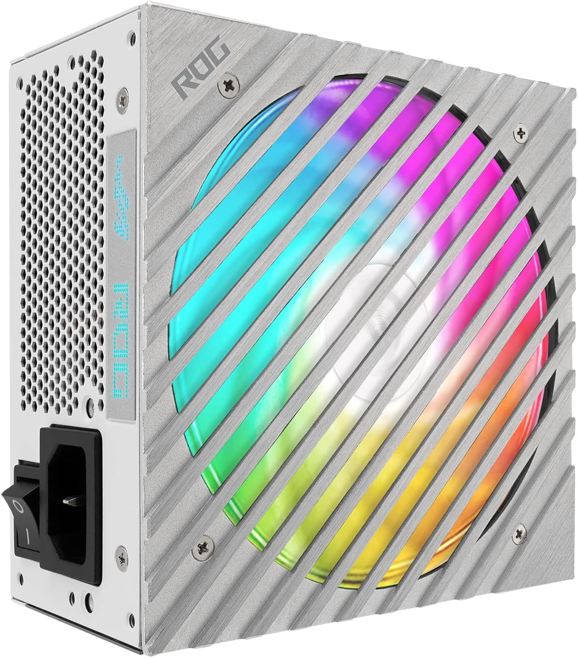 ASUS ROG Loki SFX-L 850W Power Supply Unit, 80 Plus Platinum, Fully Modular, PCIe Gen 5.0, 120mm ARGB-Illuminated Fan White - Image 3